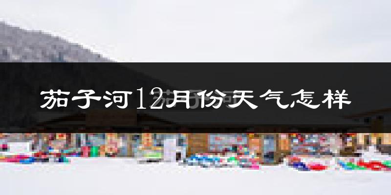 茄子河12月份天气怎样?茄子河十二月冷不冷?