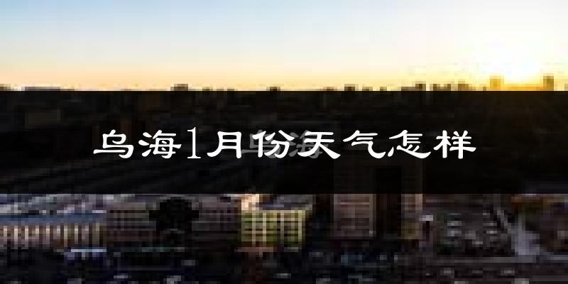 乌海市1月份天气如何?很冷吗?