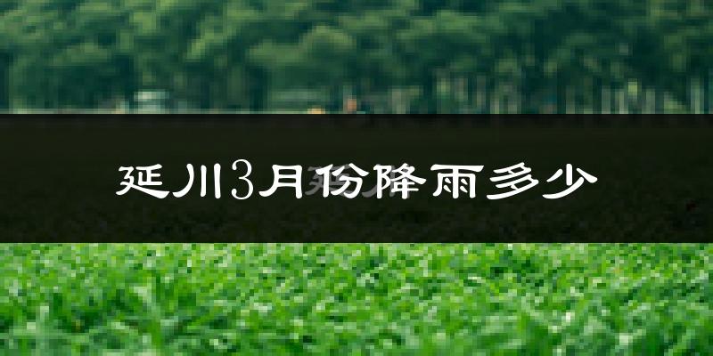 延川3月份降雨多少?