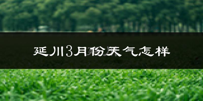 延川县3月份天气如何?冷吗?