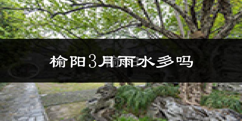 榆阳3月雨水多吗?