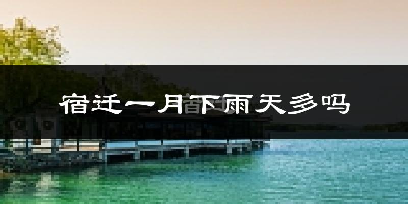 宿迁一月下雨天多吗?宿迁1月份降雨量多少?