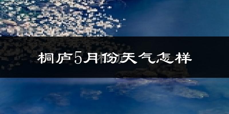 桐庐县5月份天气如何?很热吗?