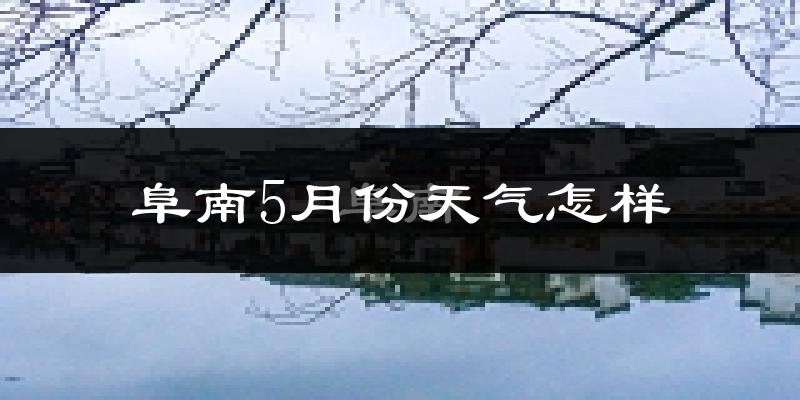阜南县5月份天气如何?很热吗?
