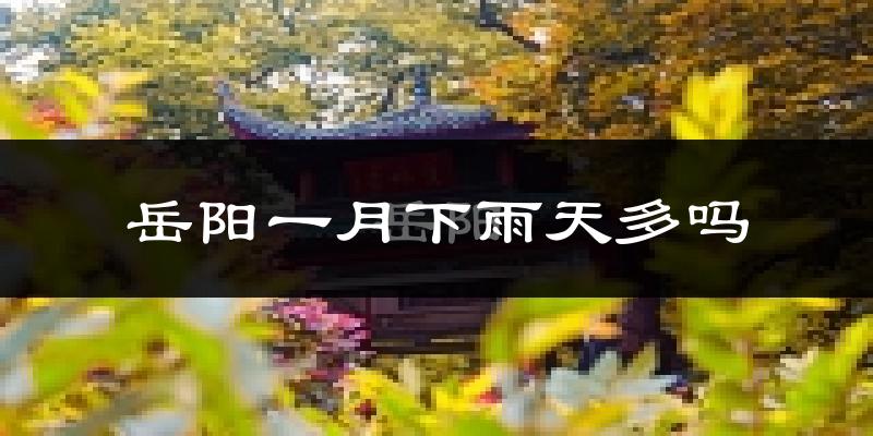 岳阳一月下雨天多吗?岳阳1月份降雨量多少?