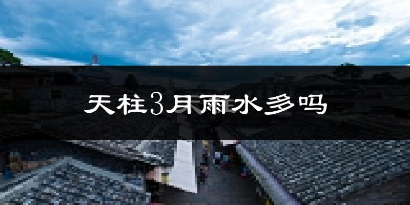 天柱3月雨水多吗?