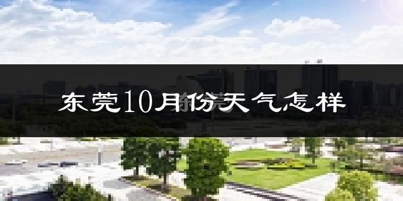 东莞10月份天气怎样?东莞十月冷吗?