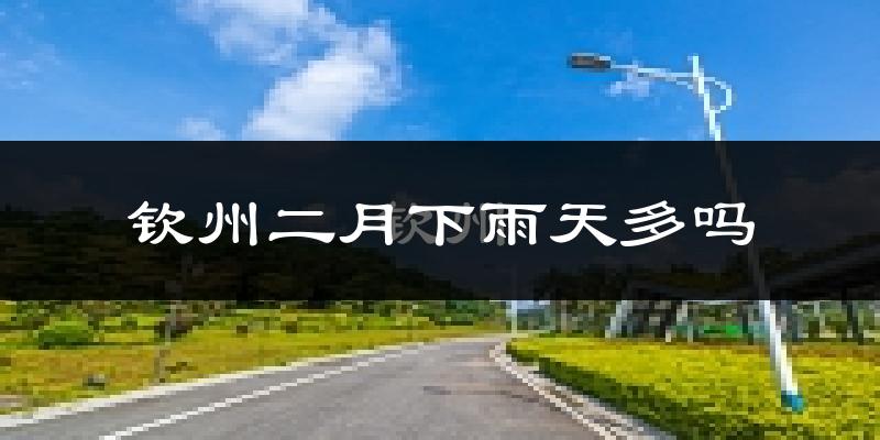 钦州二月下雨天多吗?钦州2月份降雨量多少?